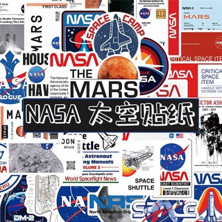 สติกเกอร์ ลายนักบินอวกาศ NASA กันน้ํา สําหรับติดตกแต่งคอมพิวเตอร์ โทรศัพท์มือถือ ipad 50 ชิ้น