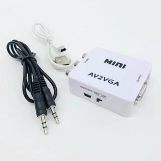 MINI AV TO VGA HD Video Converter ตัวแปลงสัญญาณภาพ(สินค้ามีพร้อมส่ง)