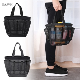 OA Mesh Shower Caddy Portable for College Dorm Large Bathroom Tote Bag Durable with 8 Pockets