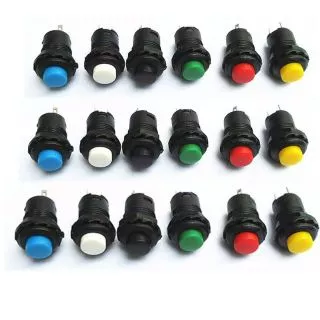 แพ็ค 5ชิ้น 5ตัว สวิต กดติดปล่อยดับ มี5สี สวิตซ์กดติดปล่อยดับ ขนาด12มม เลือกสีในตัวเลือก