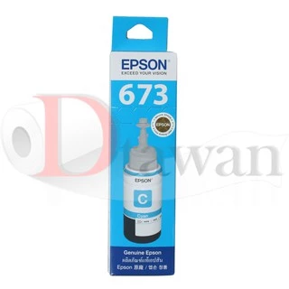 EPSON T673 น้ำหมึกเติมแท้ EPSON L800,L805,L810,L850,L1800 (BK,C,M,Y,LC,LM) (เลือกสีที่ช่องตัวเลือกสินค้า)