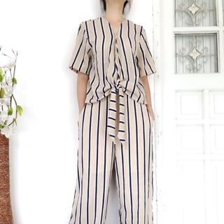 Fashion Set ลายลงแบบเก๋ๆ ผ้าชีฟองทรายเนื้อหนาผ้าทึบแสง