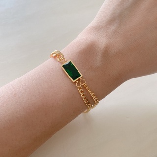 Mardimidi - Emerald bracelet and ring