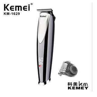 Kemei ผม Trimmer KM-1629 ชาร์จ Turbo clipper ตัดผม 10 in 1 หวีจำกัดการปรับจอแสดงผล LCD