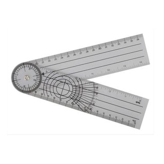 GONIOMETER /ไม้บรรทัดวัดมุมทางการแพทย์พลาสติก 360 องศา/Goniometer มุมไม้บรรทัดทางการแพทย์กฎร่วมศัลยกรรมกระดูกเครื่องมือ