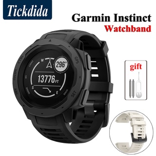 สายนาฬิกาข้อมือซิลิโคน แบบเปลี่ยน สําหรับ Garmin Instinct 2