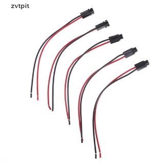 [ZVPT] 5PCS T5 Wired Dashboard Gauge LED Light Lamp Bulb Socket Holder for Auto Car DSF