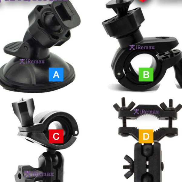 iRemax ขายึดแกนกระจกมองหลังกล้องติดรถยนต์ ขาจับกล้องติดรถยนต์ หัวสไลด์ G1W /หัว 4mm /หัว 6mm /หัว14X