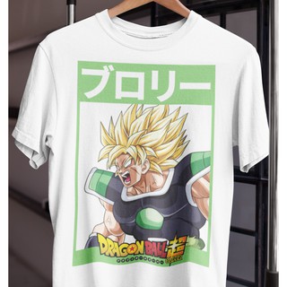 คอตต้อนคอกลมเสื้อยืด Unisex รุ่น โบรลี่ Broly T-Shirt ดราก้อนบอลซุปเปอร์ Dragon Ball Super ใส่สบายแบรนด์ Khepri 100%cott