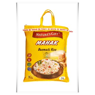 ราคาข้าวบาสมาตี Mahak (5 กิโลกรัม) -- Nature’s Gift Mahak Basmati Rice (5 KGs)