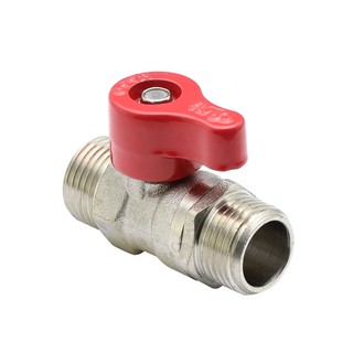 มินิบอลวาล์ว มินิบอลวาล์ว FLUSSO MALE/MALE 1/2 นิ้ว วาล์วน้ำ งานระบบประปา MINI BALL VALVE FLUSSO MALE/MALE 1/2"