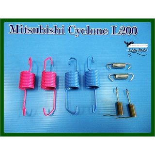 MITSUBISHI CYCLONE L200 REAR SPRING BRAKE SET (8 PCS.) // สปริงคันเบรกหลัง รถใหญ่มิตซู สีม่วง สีฟ้า สีดำ สีเงิน