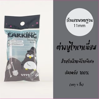 ต่างหูซ่อนเร้นใส่ไปเรียน/ทำงาน สำหรับผิวแพ้ง่าย หมุดเล็ก มองไม่เห็น T-Shape