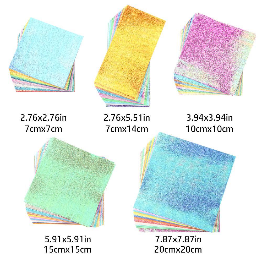 Yann1 50 แผ่นระยิบระยับ Origami กระดาษ Multi-ขนาดของขวัญ Handmade วัสดุ Scrapbooking ตกแต่ง ราคา ถูกที่สุด ดีลบีเคเค แกลเลอรีภาพที่ 2