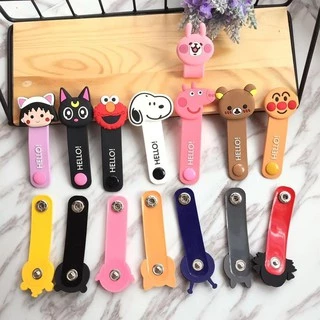 Fast Ship การ์ตูนสายไฟตัวป้องกันสายเคเบิลสายเคเบิล Organizer Charger Protector Cable Winder สําหรับสายชาร์จ/สายหูฟัง