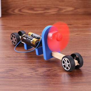 ❤taylorss❤Kid DIY Assembled Toy Aerodynamic Car Material Tool Children Science Technology Education