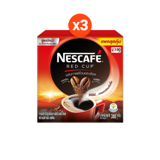 [เลือกรสได้] NESCAFÉ Red Cup Coffee Box เนสกาแฟ เรดคัพ กาแฟสำเร็จรูป ผสมกาแฟคั่วบดละเอียด แบบกล่อง กาแฟคั่วบด/360 กรัม,เอสเปรสโซ MRC-ARC/330 กรัม แพ็ค 3 กล่อง NESCAFE