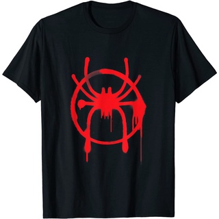 เสื้อยืด พิมพ์ลาย Marvel Spider-Man Into the Spider-Verse สีแดง