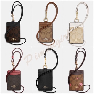 Coach Double Corner Zip Wristlet, Mini Skinny Id Case, Nolita 15 กระเป๋าใส่บัตรคล้องคอ, 2 ซิปเอส ของแท้ พร้อมส่ง