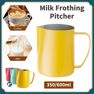 【KC】350ml/600ml พิชเชอร์ ถ้วยตีฟองนม สแตนเลส Stainless Milk Pitcher