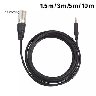 อะแดปเตอร์ปลั๊กแจ็คสเตอริโอ 3.5 มม. เป็น 3 Pin XLR ตัวผู้ สําหรับไมโครโฟน