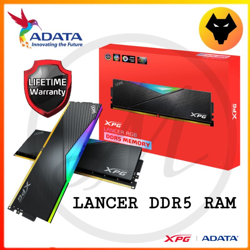 แรม ADATA DDR5 LANCER RGB 5200MHZ (16X2)