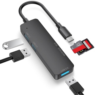 อะแดปเตอร์ฮับ 5-in-1 ฮับ ​​USB Type-C To USB 3 . 0+usb sd การ์ดรีดเดอร์ Charging Port สําหรับ