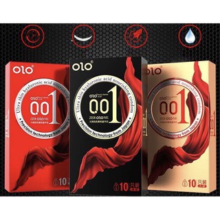 ถุงยางอนามัย Olo มีให้เลือก 3 สี (10 ชิ้น / 1 กล่อง) ขนาดบางเฉียบ 0.01 มม