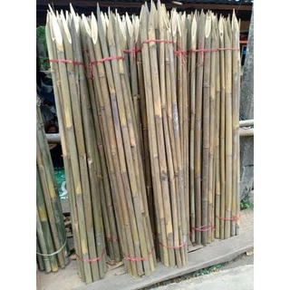 NaNaPanไม้ไผ่ปลายแหลมหลักยึดต้นไม้(แบบลำ)ความยาว100cm. จำนวน1มัดมี10ท่อน**กดสั่งซื้อครั้งละ 1 มัด**