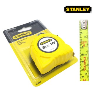 Stanley ตลับเมตร 3m/10ฟุต รุ่น 30-486 ปุ่มล๊อค 3 ระดับ สายวัดเคลือบด้วยไทล่อน ช่วยยืดอายุการใช้งาน ตัวเลขดูชัดเจน