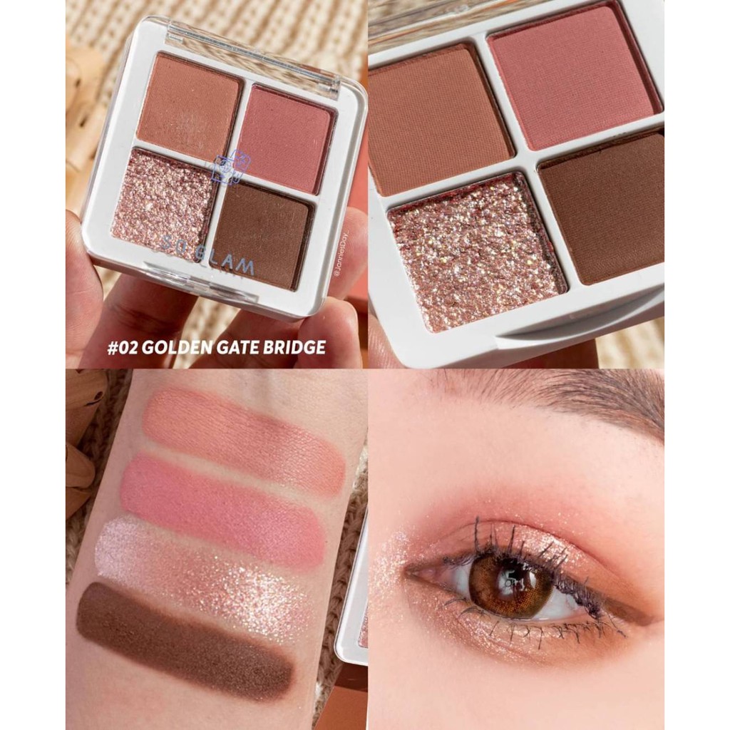So Glam باليت ظلال Petite Pocket ‏02 Golden Gate — صورة 3