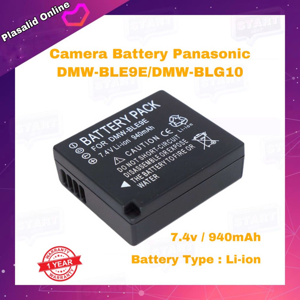 แบตกล้อง Camera Battery Panasonic DMW-BLG10 BLE9E BLG10PP for Panasonic Lumix DMC-GX80 DMC-GX85 DMC-