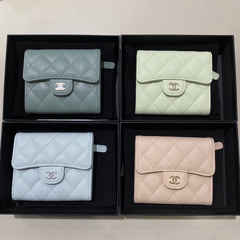 NEW chanel wallet 3พับ holo31