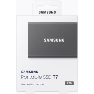 Samsung 2TB T7 Portable SSD USB3.2 (Gray)