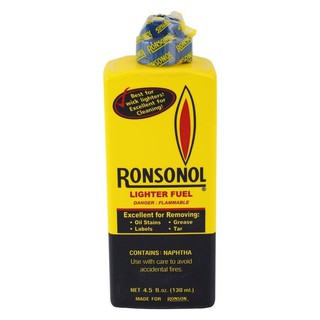 น้ำมันไฟแช็ค ทำความสะอาด รอนสัน 130 มล.  LIGHTER FUEL RONSONOL 130ML