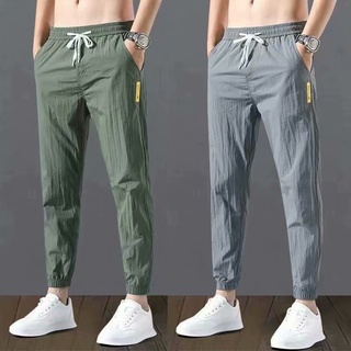 🔥COD M-5XL🔥 Fashion mens casual pants summer loose sports jogging pants mens