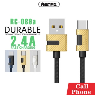 สายชาร์จโทรศัพท์รุ่น RC-089 กระแสไฟ 2.4A(max) รองรับ Micro / Iph / Type-c สายถัก เหนียวทนทาน