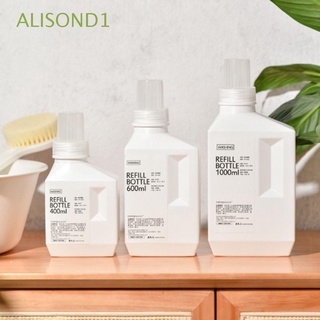 Alisond1 ขวดใส่น้ํายาซักผ้า แชมพู น้ํายาซักผ้า ขนาดใหญ่ 400 600 1000 มล. เติมได้ หลากสี