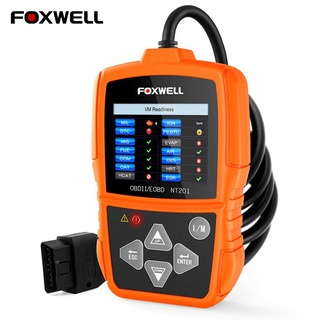 Foxwell NT201 OBD2 เครื่องสแกนเนอร์วินิจฉัยรถยนต์ OBDII OBD 2