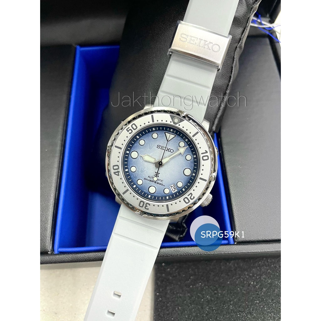 นาฬิกาข้อมือ SEIKO Prospex Antarctica Baby Tuna Save the Ocean Special Edition Automatic Men's Watch SRPG59K1 (ขนาด 43.2