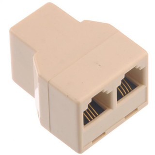 RJ11 4-pin 1 Female to 2 Female Telephone Splitter Connector Adapter