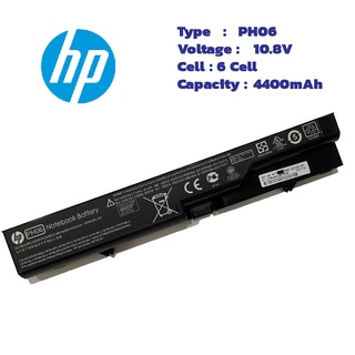 HP Battery Notebook แบตเตอรี่ โน๊ตบุ๊ก HP 420 425 4320t 620 625 ProBook 4320s 4321S PH06 ของแท้ 100%