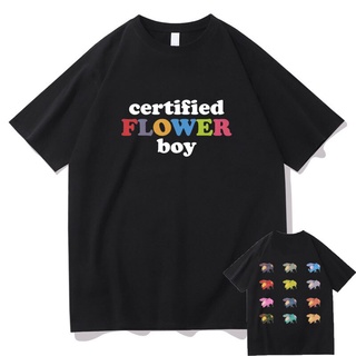 เสื้อยืดแขนสั้น พิมพ์ลาย Tyler The Creator Golf Wang Flower Boy Cat Rap Music Golf Wang OFWGKTA สไตล์ฮิปฮอป แฟชั่นสําหรั