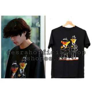 เสื้อยืด พิมพ์ลายการ์ตูน Bts KPop Kim Taehyung BART &amp; ERNIE