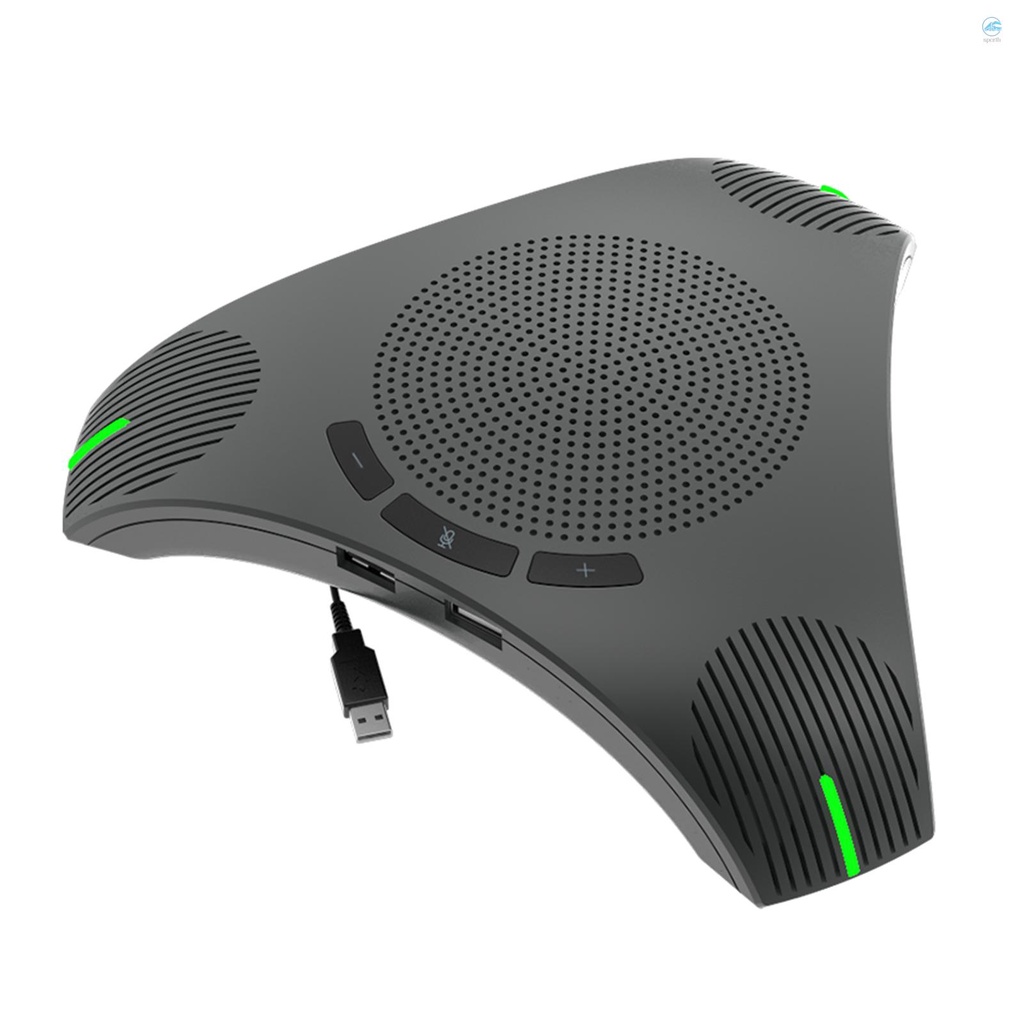 ลำโพง USB ประชุมไมโครโฟนไมโครโฟนคอมพิวเตอร์รอบทิศทาง 360 °การเลือกเสียงพร้อมปุ่มเงียบสำหรับ Skype / การประชุมทางวิดีโอ / บทเรียนออนไลน์ / ถ่ายทอดสด / เกม / แชททุกวัน ราคา ถูกที่สุด ดีลบีเคเค แกลเลอรีภาพที่ 7