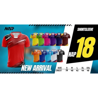 ขายส่งแพค10ตัว เสื้อกีฬา เสื้อฟุตบอล NAP SPORT NAP 18