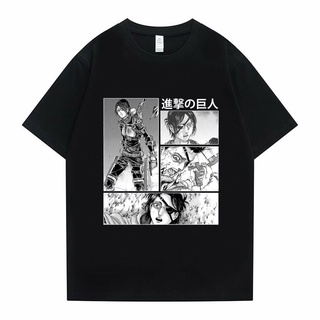 [S-5XL] เสื้อยืดแขนสั้น พิมพ์ลายกราฟฟิค Attack on Titan Hanji Zoe Portrait สไตล์ญี่ปุ่น แฟชั่นสําหรับผู้ชาย และผู้หญิง