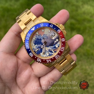 Seiko Modify Pepsi Gold หน้า Japan Wave