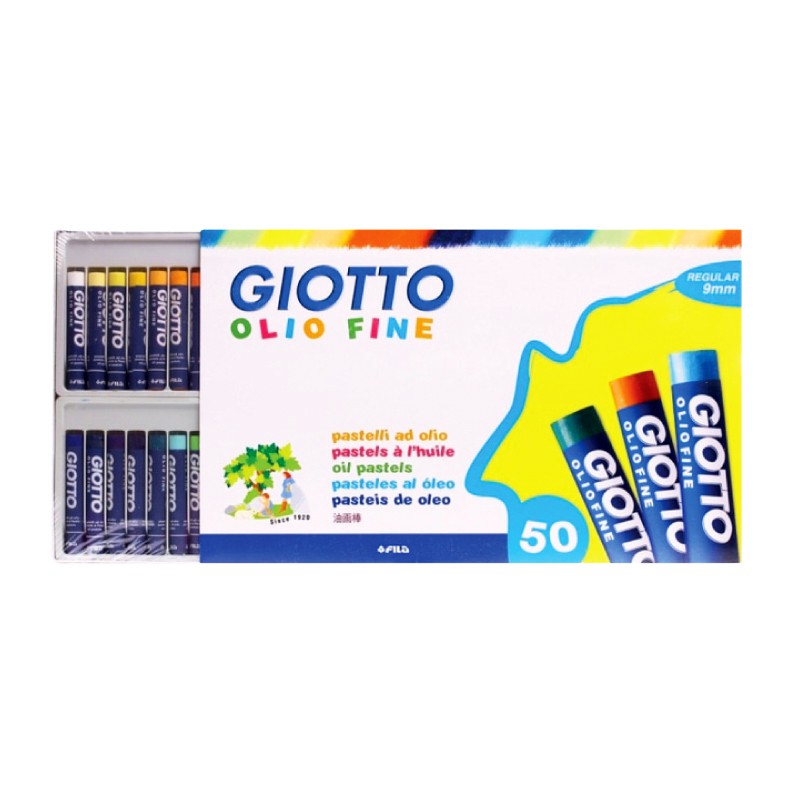 Giotto Olio Fine  สีชอล์คน้ำมันแท่งจัมโบ้ Oil Pastel 12/25/50  สี