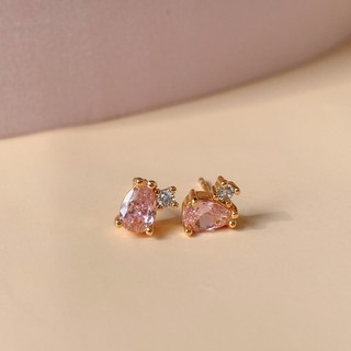 Cheris.co Tear drop studs ต่างหูห่วง ต่างหูพลอย ต่างหูแฟชั่น